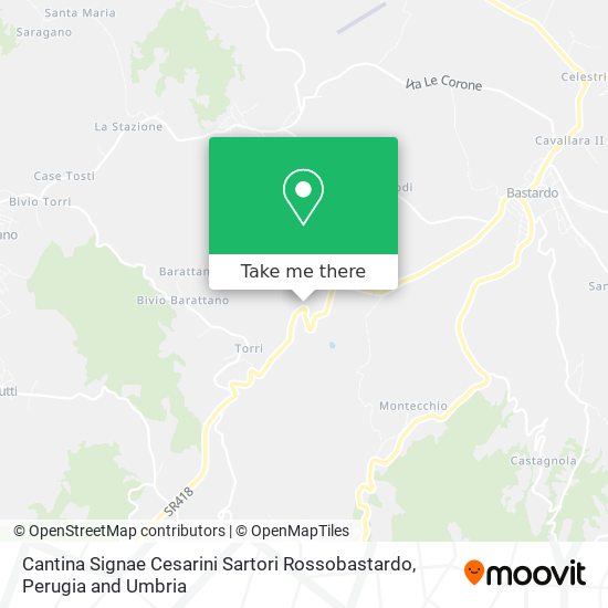 Cantina Signae Cesarini Sartori Rossobastardo map
