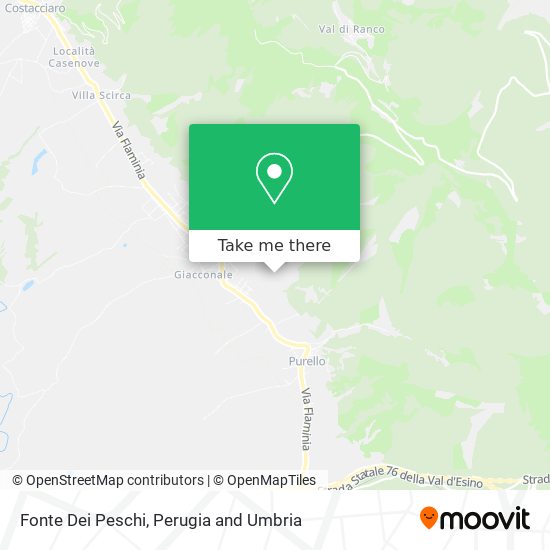 Fonte Dei Peschi map