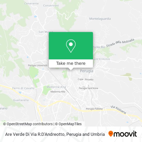 Are Verde Di Via R.D'Andreotto map