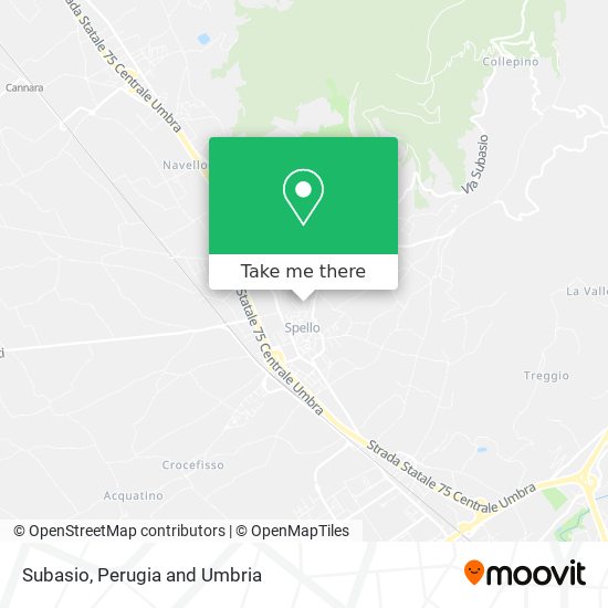 Subasio map