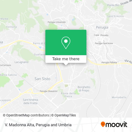 V. Madonna Alta map