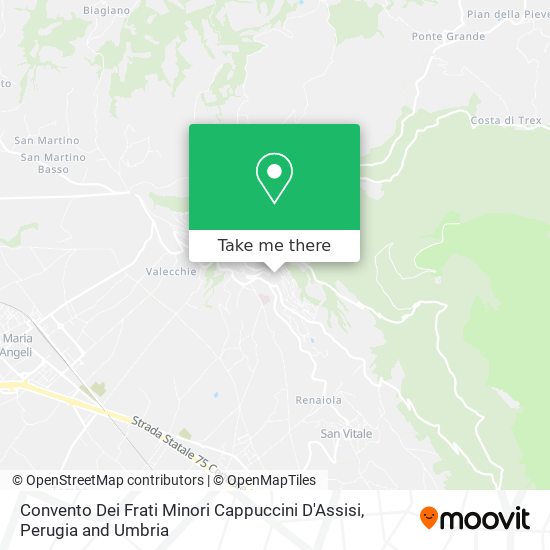 Convento Dei Frati Minori Cappuccini D'Assisi map