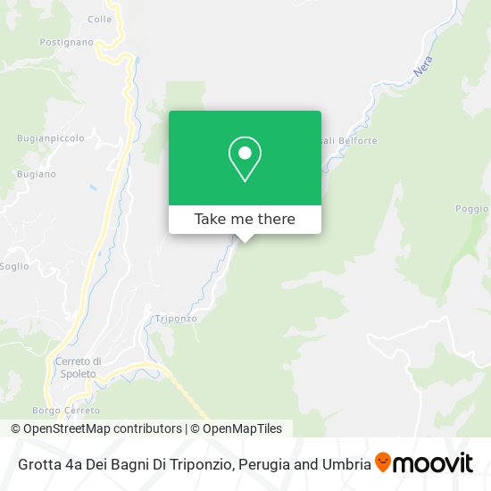 Grotta 4a Dei Bagni Di Triponzio map