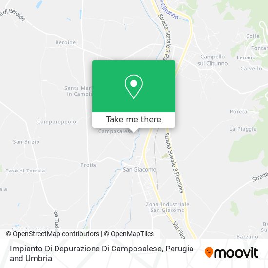 Impianto Di Depurazione Di Camposalese map