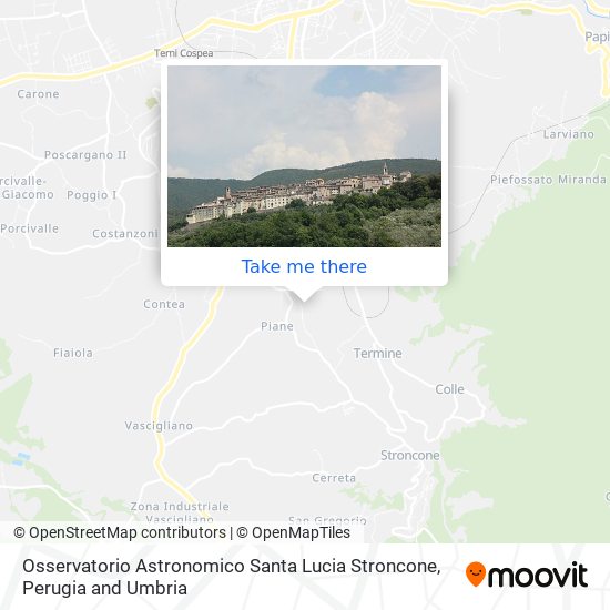 Osservatorio Astronomico Santa Lucia Stroncone map