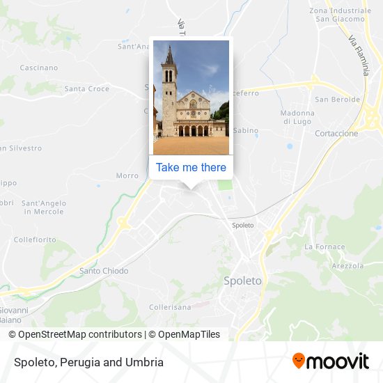 Spoleto map