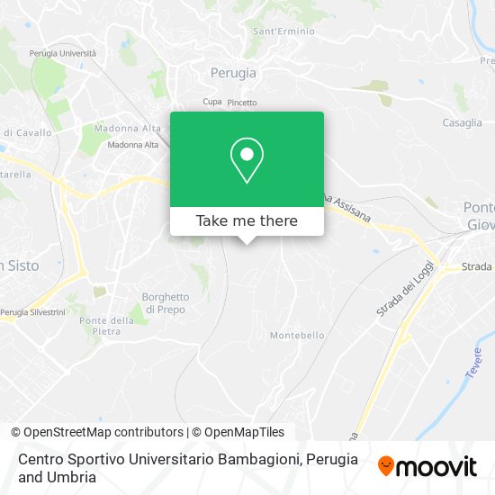 Centro Sportivo Universitario Bambagioni map