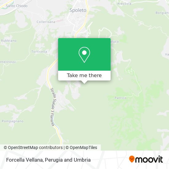 Forcella Vellana map