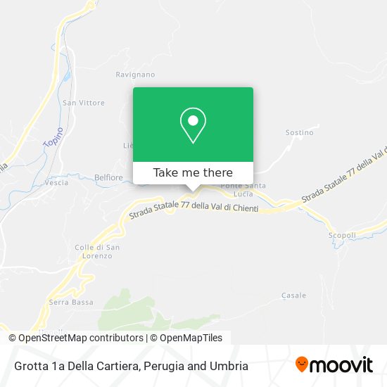 Grotta 1a Della Cartiera map