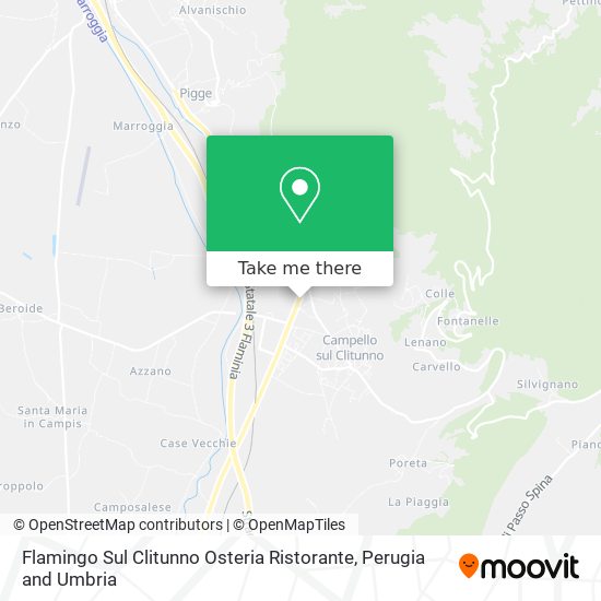 Flamingo Sul Clitunno Osteria Ristorante map