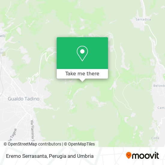 Eremo Serrasanta map