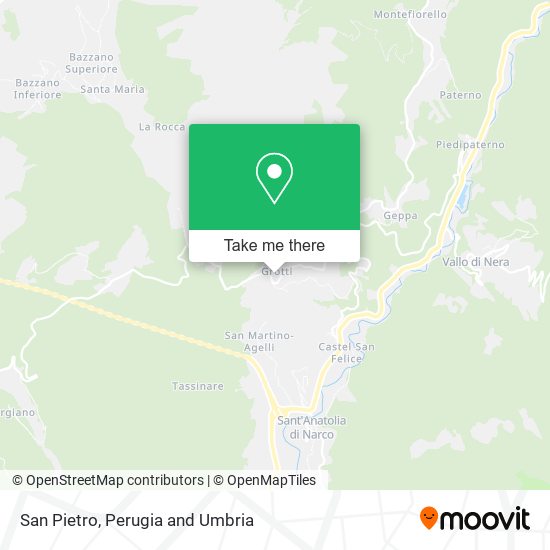 San Pietro map