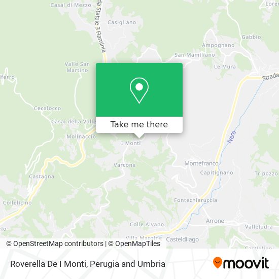 Roverella De I Monti map