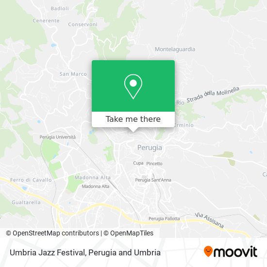 Umbria Jazz Festival map