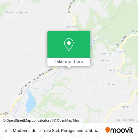 Z. I. Madonna delle Treie Sud map
