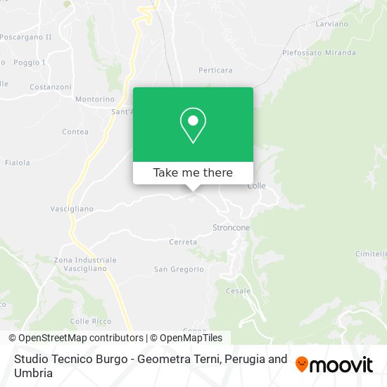 Studio Tecnico Burgo - Geometra Terni map