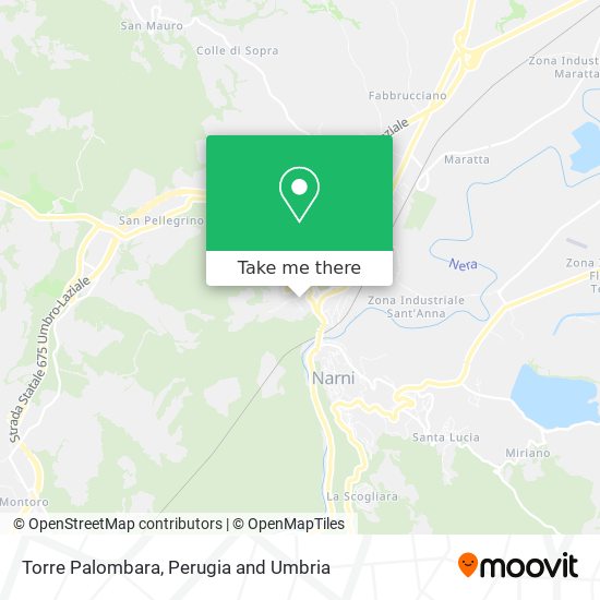 Torre Palombara map