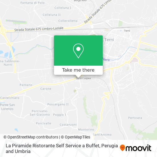 La Piramide Ristorante Self Service a Buffet map