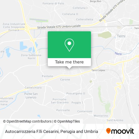 Autocarrozzeria F.lli Cesarini map