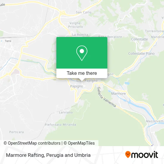 Marmore Rafting map