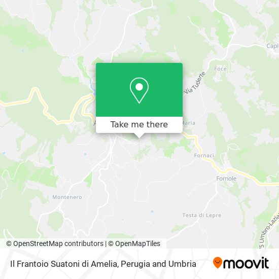 Il Frantoio Suatoni di Amelia map