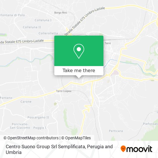 Centro Suono Group Srl Semplificata map