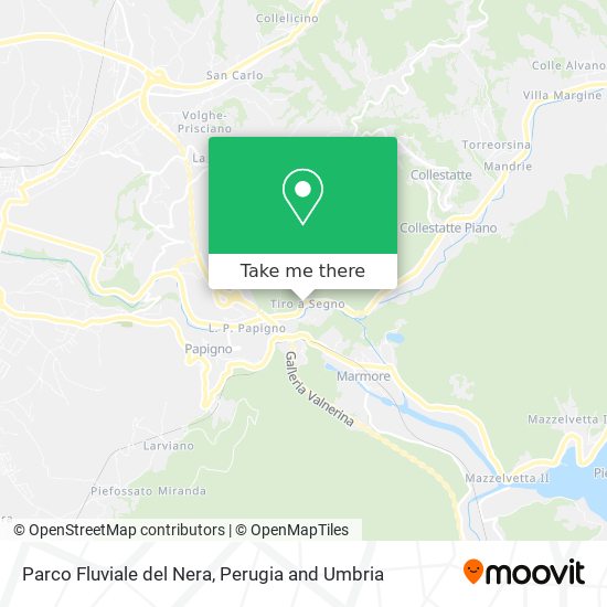 Parco Fluviale del Nera map