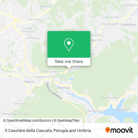 Il Casolare della Cascata map