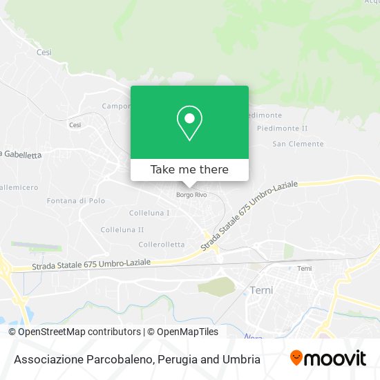 Associazione Parcobaleno map
