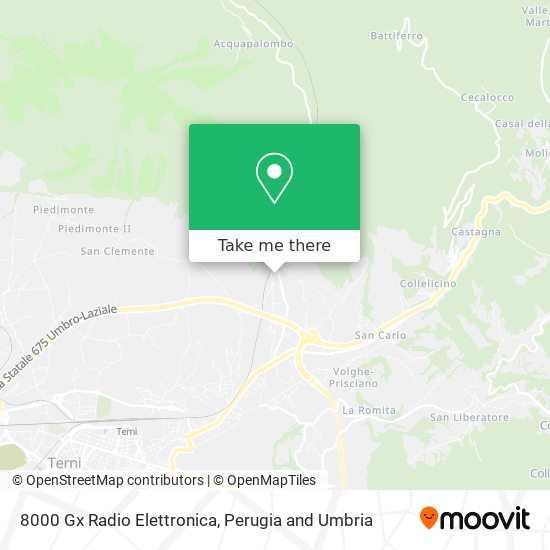 8000 Gx Radio Elettronica map