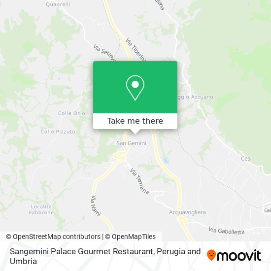 Sangemini Palace Gourmet Restaurant map