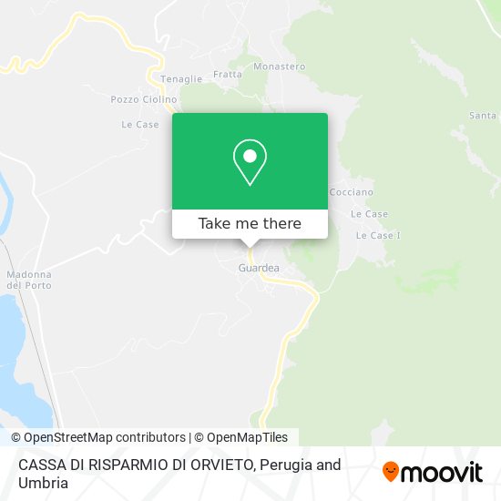 CASSA DI RISPARMIO DI ORVIETO map