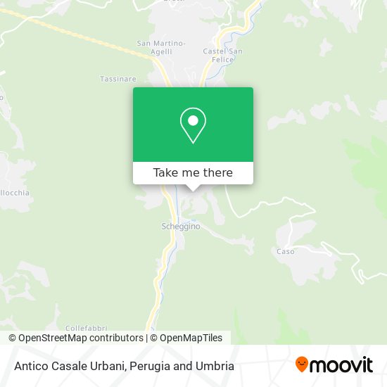 Antico Casale Urbani map