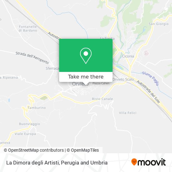 La Dimora degli Artisti map