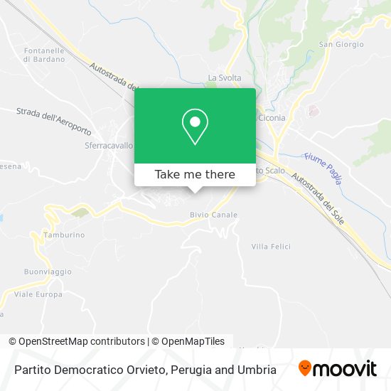 Partito Democratico Orvieto map