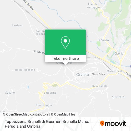 Tappezzeria Brunelli di Guerrieri Brunella Maria map
