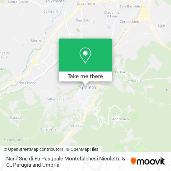Nani' Snc di Fu Pasquale Montefalchesi Nicoletta & C. map