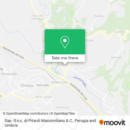 Sap -S.n.c. di Pitardi Massimiliano & C. map