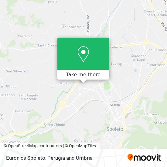 Euronics Spoleto map