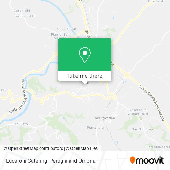 Lucaroni Catering map
