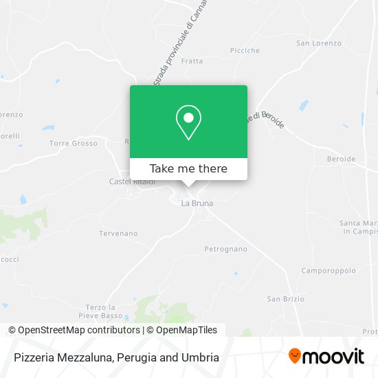 Pizzeria Mezzaluna map