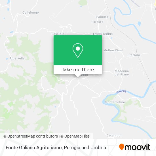 Fonte Galiano Agriturismo map