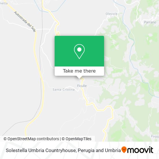 Solestella Umbria Countryhouse map