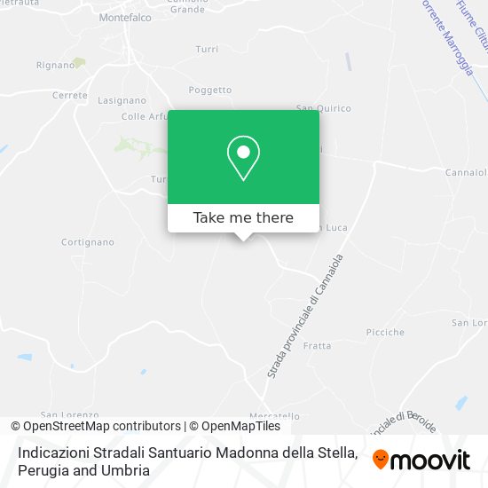 Indicazioni Stradali Santuario Madonna della Stella map