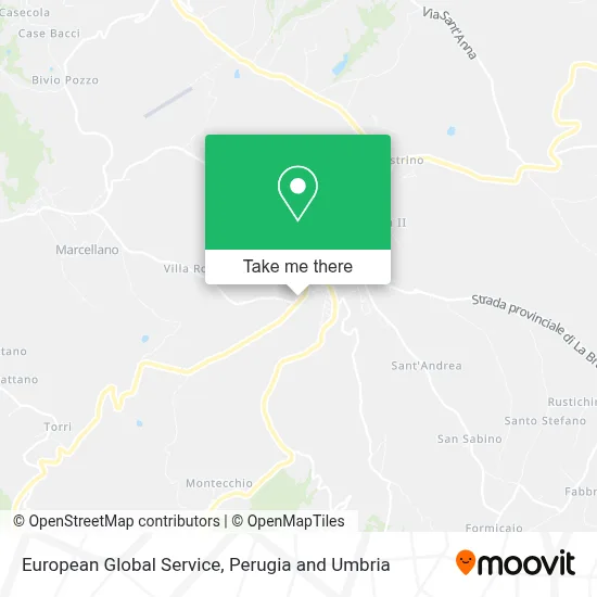 European Global Service map