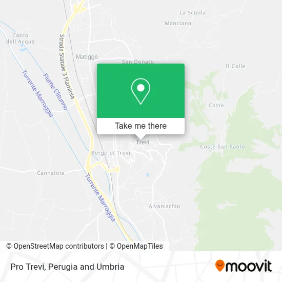 Pro Trevi map