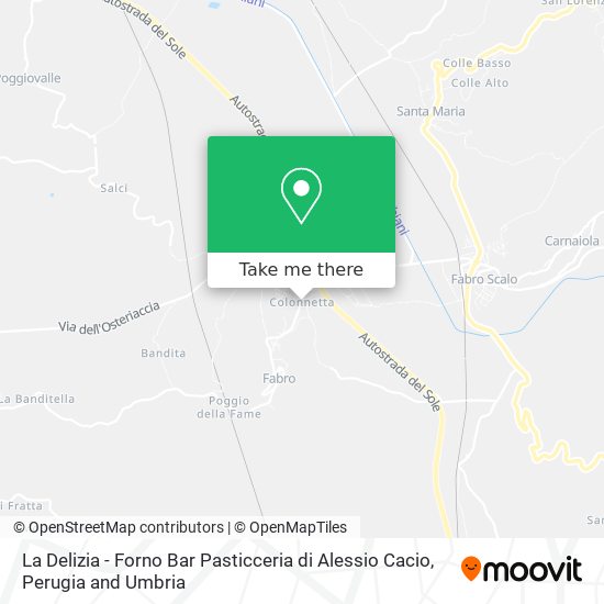 La Delizia - Forno Bar Pasticceria di Alessio Cacio map