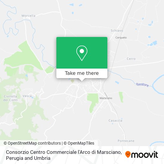 Consorzio Centro Commerciale l'Arco di Marsciano map