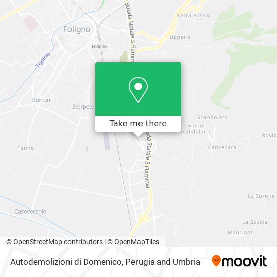 Autodemolizioni di Domenico map