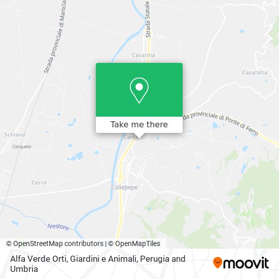 Alfa Verde Orti, Giardini e Animali map